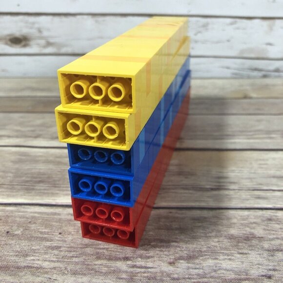 LEGO 2x4 Bricks Blocks Assorted Mix Basic Bulk Lot Red Yellow Blue 60 Pieces - Picture 6 of 6